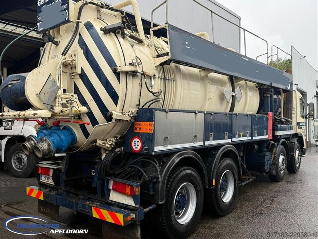 Aspirateur de boues Volvo FM 12-340 8x4 Steel spring, RVS 316, 198000 km,...