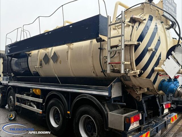 Aspirateur de boues Volvo FM 12-340 8x4 Steel spring, RVS 316, 198000 km,...