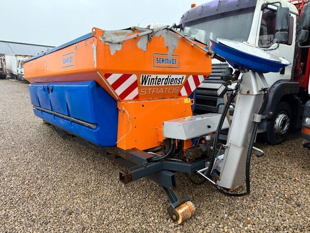 Kampós konténerszállító teherautó SCHMIDT Edelstahl Salzstreuer S80-42  8 cbm Winterdienst