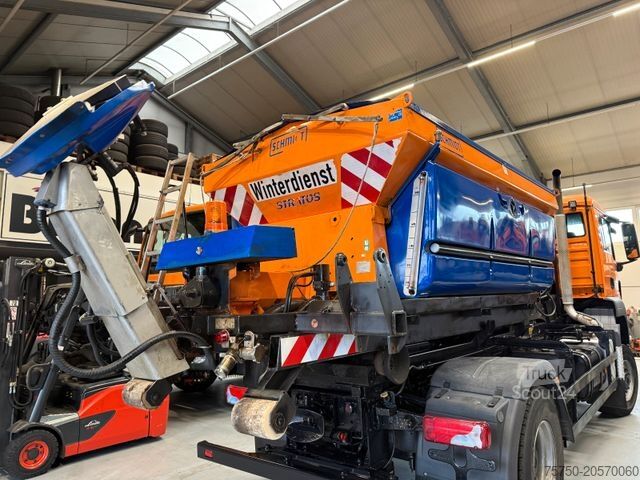 Φορτηγό γερανός roll-off SCHMIDT Salzstreuer S50-36 Winterdienst Abroller