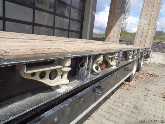 Remolque de plataforma baja HUMBAUR HTD 30 Drehschemel hydr. Rampen Verzinkt