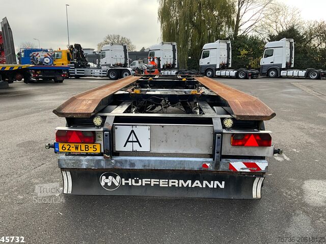 Trasporto di container Huffermann 2-assige container aanhangwagen
