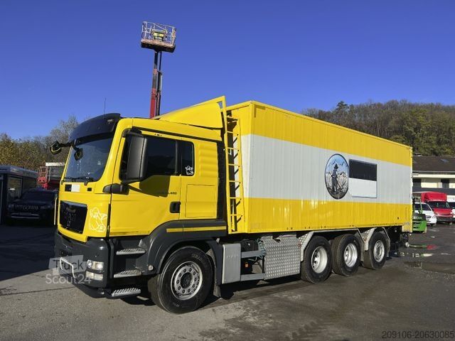 Autocarro ribaltabile MAN TGS 35.480 8x4-4*Pellets Futter*Saug+Druck Kippe