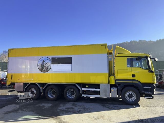 Autocarro ribaltabile MAN TGS 35.480 8x4-4*Pellets Futter*Saug+Druck Kippe