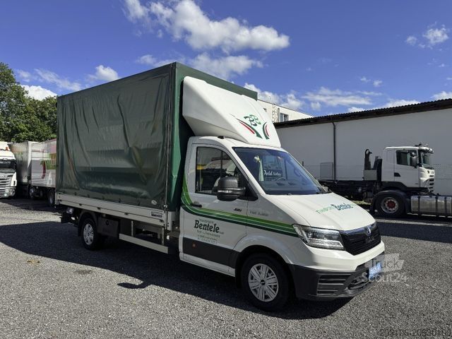 Camion bâché MAN TGE 3.180 Pritsche+Plane LBW 4x4 Allrad