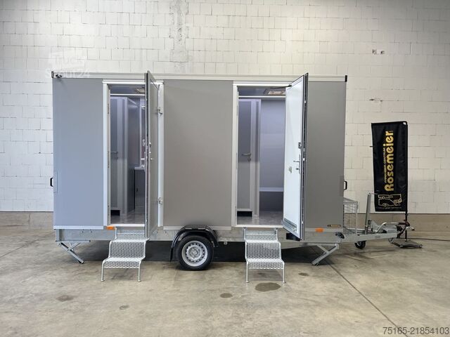 Toilettenwagen Rosemeier VE 2 Damen, 1 Herren, 2 Urinale Toilettenanhänger
