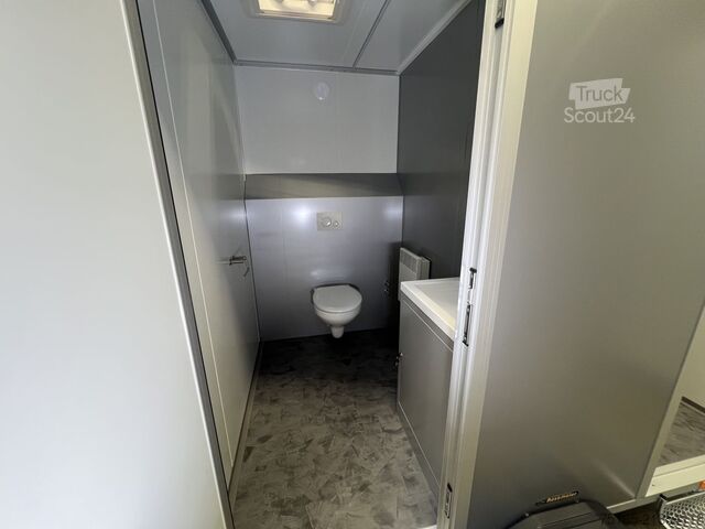 Toilettenwagen Rosemeier VE 1 Damen, 1 Herren, U SILVER Toilettenanhänger