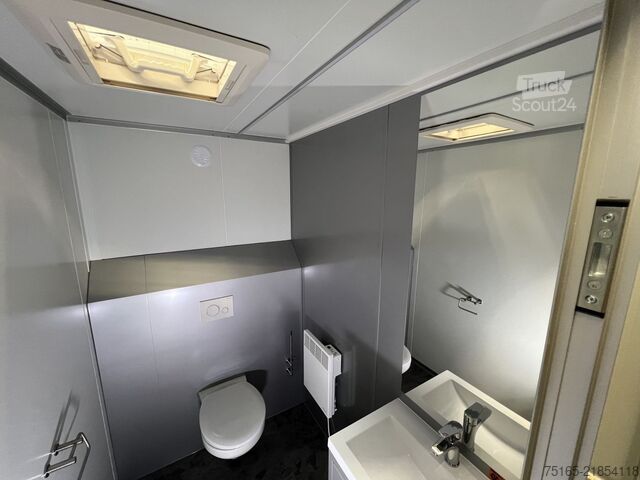 Toilettenwagen Rosemeier VE 1 Damen, 1 Herren, U SILVER Toilettenanhänger