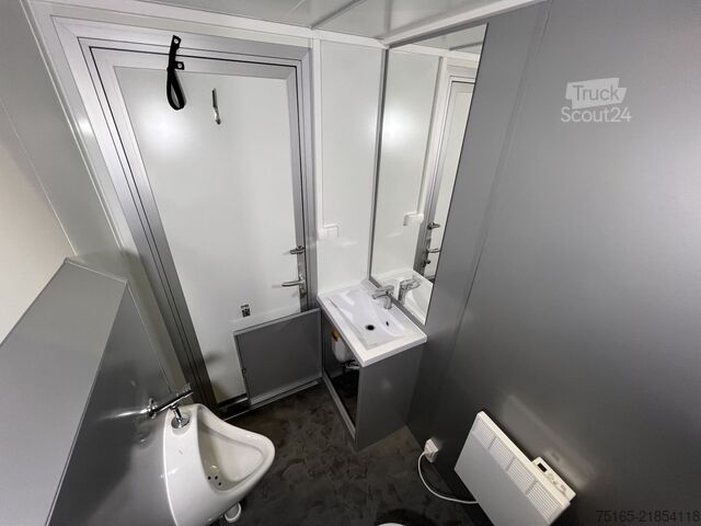 Toilettenwagen Rosemeier VE 1 Damen, 1 Herren, U SILVER Toilettenanhänger