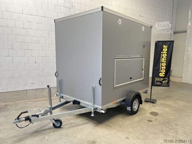 Toilettenwagen Rosemeier VE 1 Damen, 1 Herren, U SILVER Toilettenanhänger