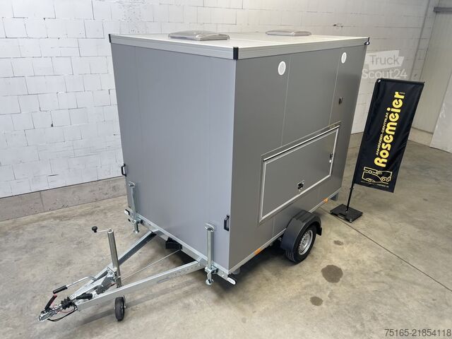 Toilettenwagen Rosemeier VE 1 Damen, 1 Herren, U SILVER Toilettenanhänger