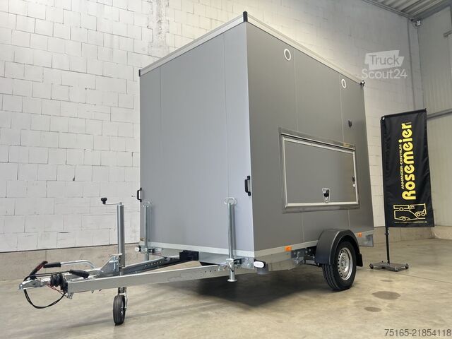 Toilettenwagen Rosemeier VE 1 Damen, 1 Herren, U SILVER Toilettenanhänger