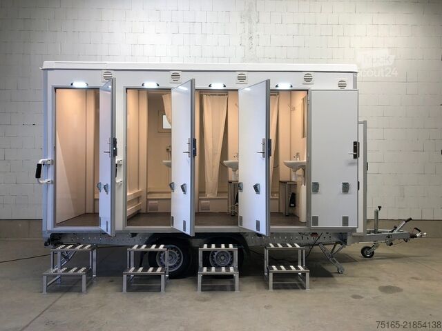 Prikolica za kupatilo i tuš Rosemeier EW TA-NO Duschwagen mit 4 Duschen Bad- und Duschanhänger