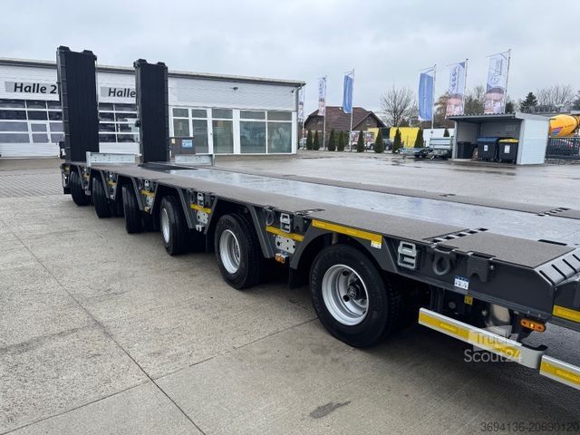 Low loader semitrailer GOLDHOFER STZ-L 6 (245) A ausziehbar gelenkt
