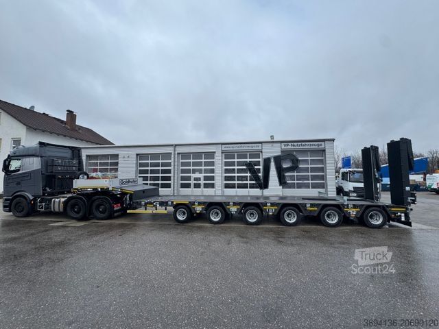 Low loader semitrailer GOLDHOFER STZ-L 6 (245) A ausziehbar gelenkt