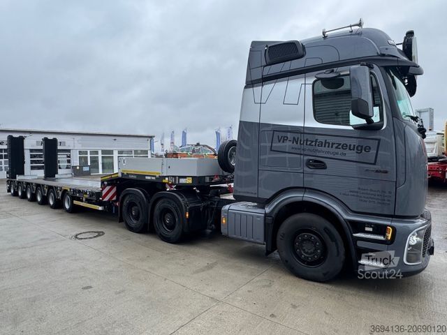 Low loader semitrailer GOLDHOFER STZ-L 6 (245) A ausziehbar gelenkt