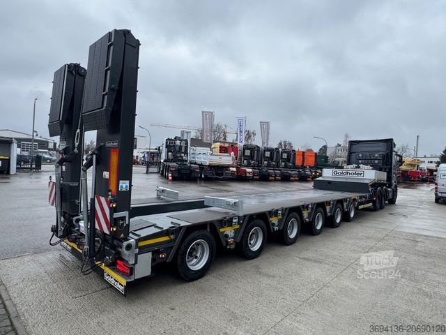 Low loader semitrailer GOLDHOFER STZ-L 6 (245) A ausziehbar gelenkt