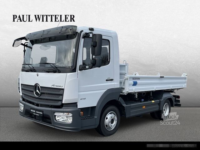 Transporter Fahrgestell MERCEDES-BENZ Atego 818 K 4x2 3-S.-Kipper+Klima+2xAHK+2600 km!