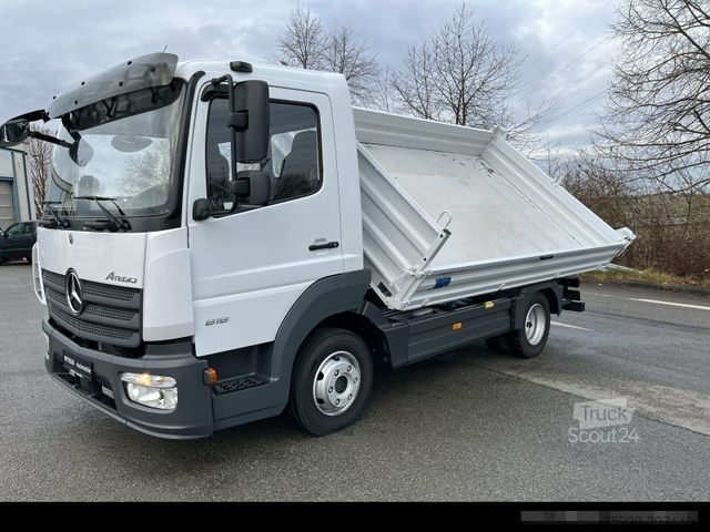 Transporter Fahrgestell MERCEDES-BENZ Atego 818 K 4x2 3-S.-Kipper+Klima+2xAHK+2600 km!