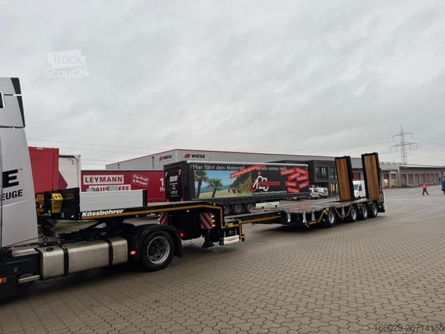 Dieplader oplegger KÄSSBOHRER K.SLA R 4 / 2N 18/40 Tieflader Radmulden tele