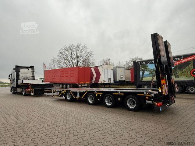 Dieplader oplegger KÄSSBOHRER K.SLA R 4 / 2N 18/40 Tieflader Radmulden tele