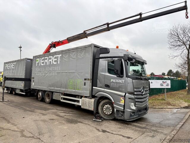 Φορτηγό γερανού Mercedes-Benz ACTROS 2645 6x2 105m³ JUMBO + CRANE PALFINGER P...