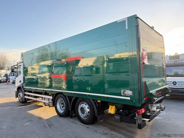 Drikkevarelastbil MERCEDES-BENZ ANTOS 2532 L Getränkekoffer 7,40 m LBW 3 T*LENK