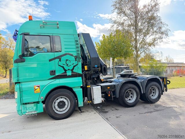 Lastbilmonteret kran MAN TGX 28.400 Kran Palfinger PK 32080 20m Funk