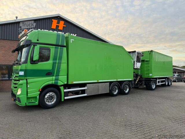 Krovimo platforma Mercedes-Benz Actros 2948 6X4 Knijpercombinatie Palfinger Eps...