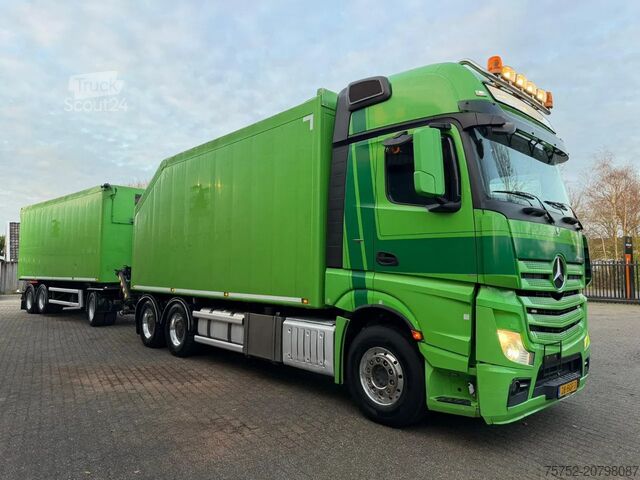 Krovimo platforma Mercedes-Benz Actros 2948 6X4 Knijpercombinatie Palfinger Eps...