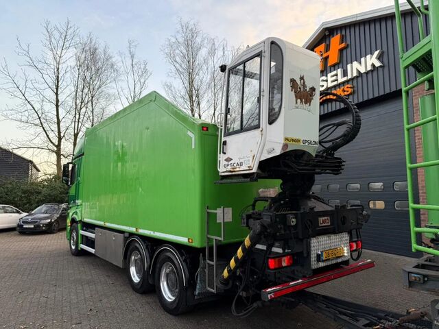 Krovimo platforma Mercedes-Benz Actros 2948 6X4 Knijpercombinatie Palfinger Eps...