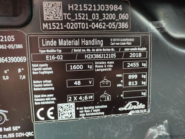 Ηλεκτρικό - 3 τροχοί Linde E16-02-386-EVO