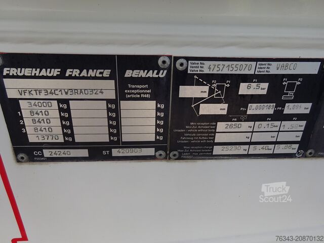 Semi-reboque tanque Benalu CITERNE PULVERULENTE 64000 L