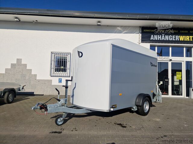 Dobozos pótkocsi Cheval Liberté Debon Roadster 400 Alu Seitentür weiß Pullman