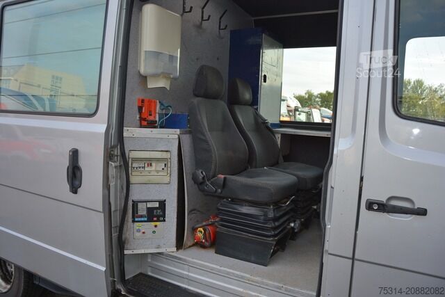 Slēgtais furgons mercedes-benz Vario 816 D TELMA WERKSTATT REGAL* Klima/Standheizung/Automatik/AHK