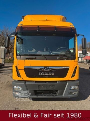 LKW mit Pritsche & Plane MAN 12.220 Jumbozug 120m³+Wecon Anhänger,Standklima
