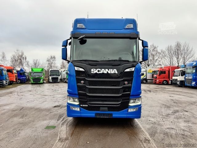 Tentinė platforma sunkvežimis SCANIA R500 Komplettzug*Retarder*Edscha*38Paletten*2x*