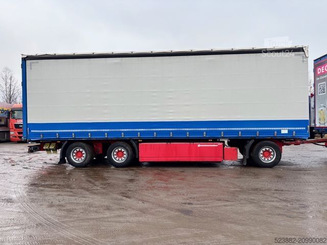 Platós teherautó ponyvával SCANIA R500 Komplettzug*Retarder*Edscha*38Paletten*2x*