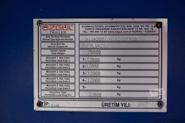 Низкорамный полуприцеп  OZGUL  NACZEPA LAWETA / LW4 / NISKOPODWOZIOWA