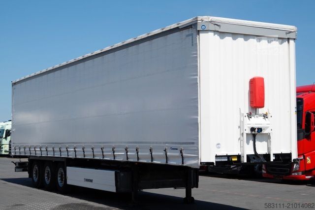 Otvorena poluprikolica sa ceradom KRONE FIRANKA / 2021 ROK / KOSZ NA PALETY / 2 OSIE POD