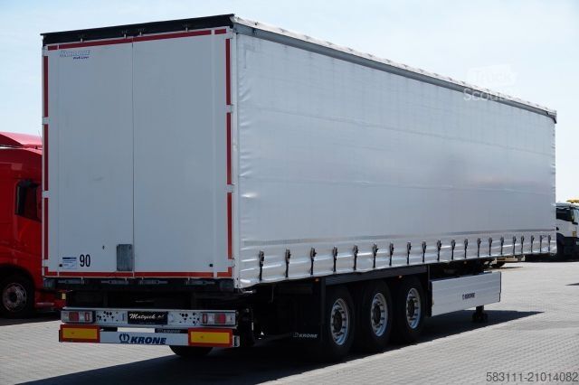Otvorena poluprikolica sa ceradom KRONE FIRANKA / 2021 ROK / KOSZ NA PALETY / 2 OSIE POD