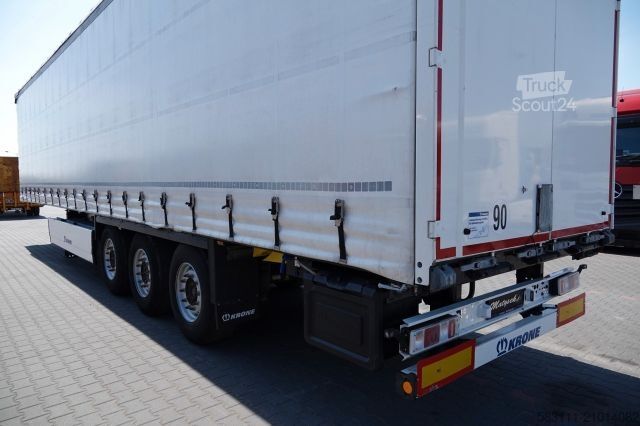 Otvorena poluprikolica sa ceradom KRONE FIRANKA / 2021 ROK / KOSZ NA PALETY / 2 OSIE POD