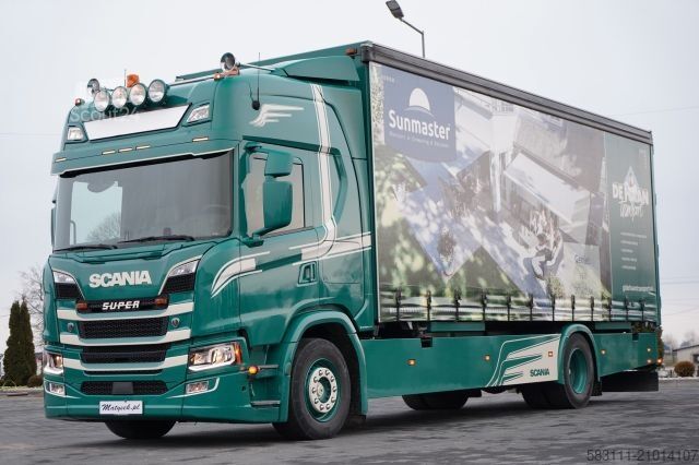 Camion jumbo SCANIA G 280 / SOLÓWKA / 4x2 / FIRANKA - 7,7 m / BDE /