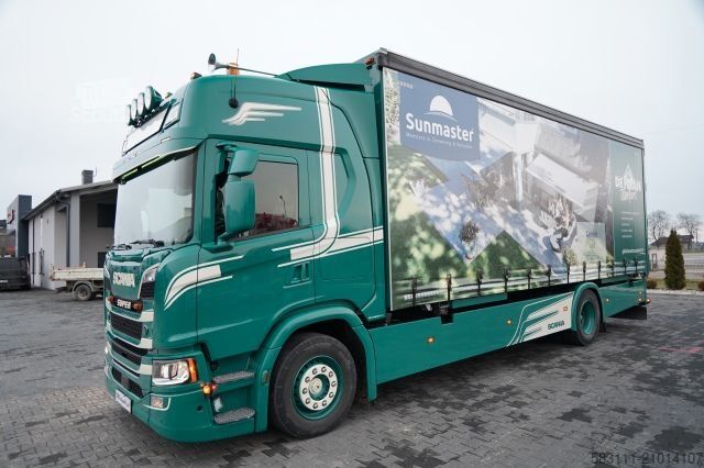 Camion jumbo SCANIA G 280 / SOLÓWKA / 4x2 / FIRANKA - 7,7 m / BDE /