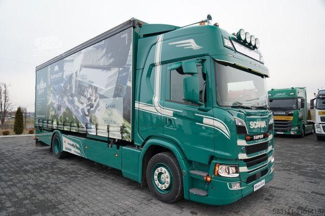 Camion jumbo SCANIA G 280 / SOLÓWKA / 4x2 / FIRANKA - 7,7 m / BDE /