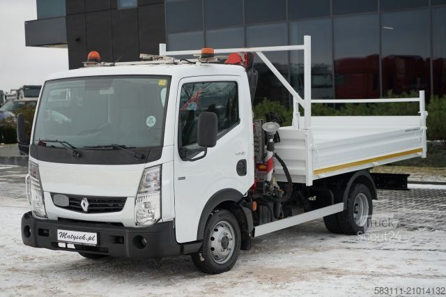 Fourgon benne basculante RENAULT MAXITY 140 DXI / WYWROTKA  /+ HDS FASSI F22A / 9