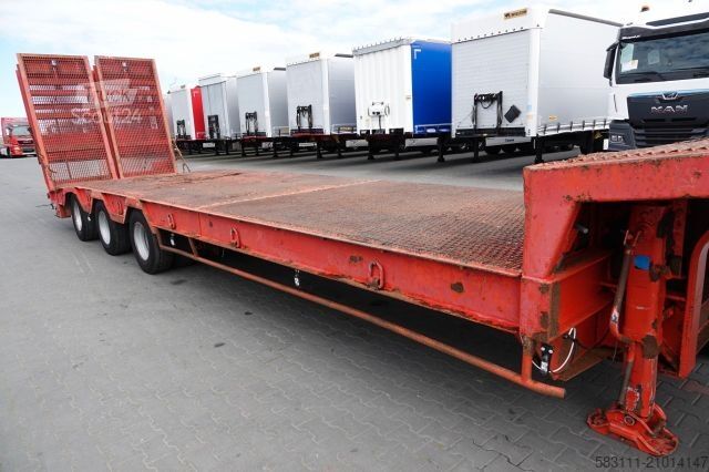 Низкорамный полуприцеп  VEREM NACZEPA LAWETA NISKOPODWOZIE / NAJAZDY HYD