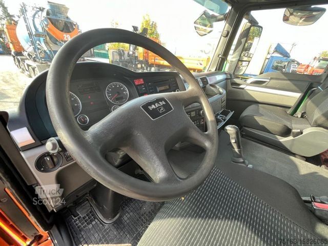 Camion benne à bras amovible MAN TG-S 26.400 6x4H-2 BL Abrollkipper mit Kran Lift