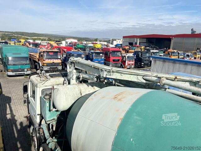 Mobil betongblandningsanläggning MAN 33.292 8x4 33.292 8x4 Mischer Stetter 7m³ mit Pumpe Schwing 21m, 6-Zylinder