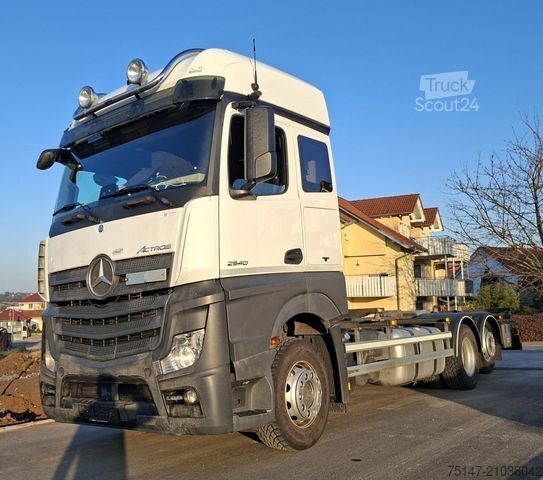 Wissellaadbak vrachtwagen MERCEDES-BENZ 2540 L Actros 6x2 Fahrschule 5-Sitzer Liftachse